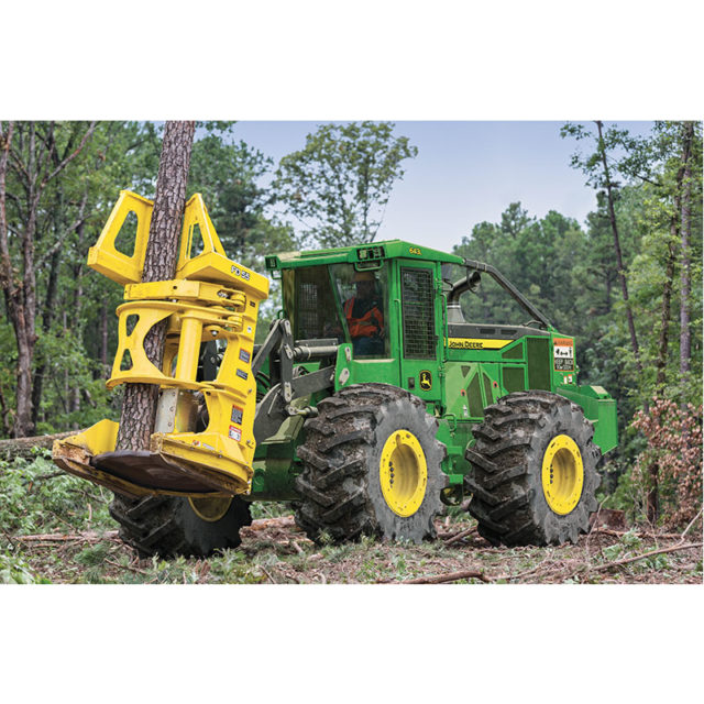 Feller Buncher John Deere Abatteuse à Chenille Bouchard Forêts 9793